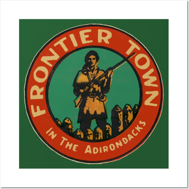 Frontier Town in the Adirondacks Wall Art by MatchbookGraphics